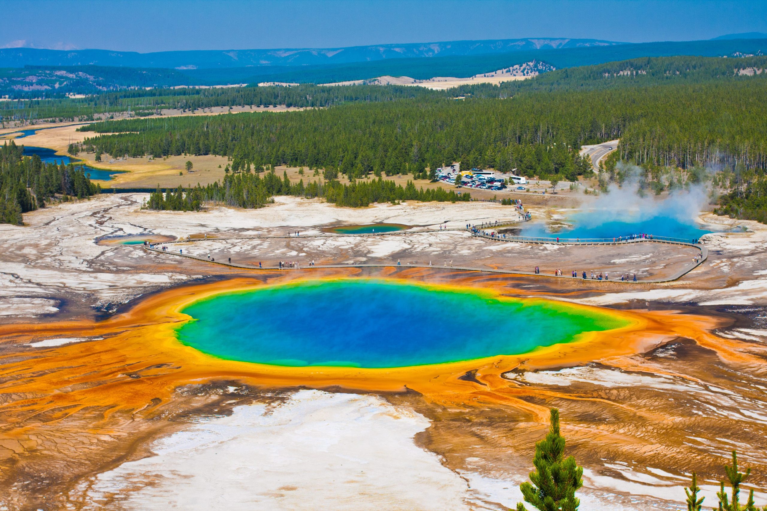 Grand Prismatic Spring at Yellowstone National Park