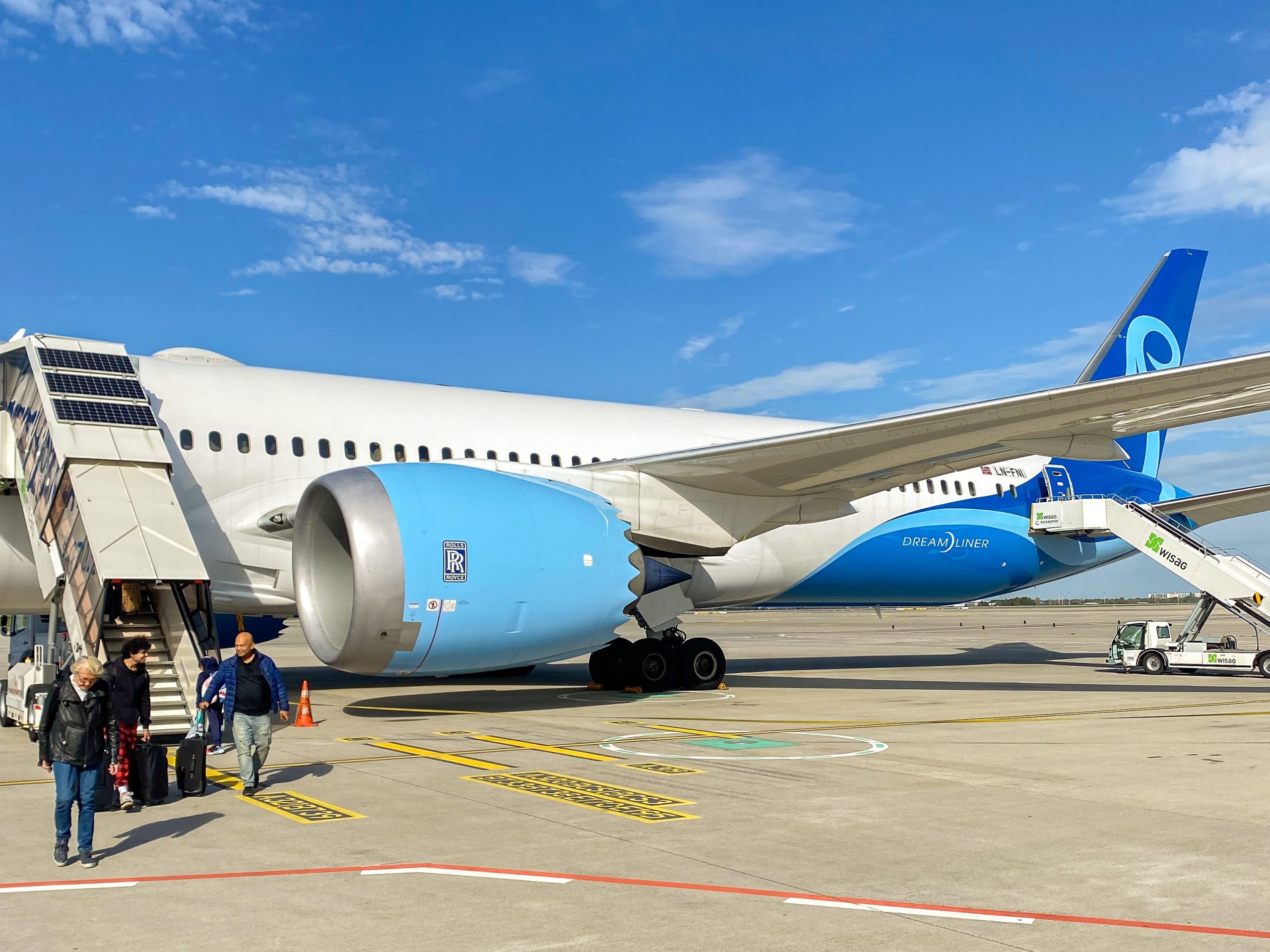 The author's aircraft arrives in Berlin.