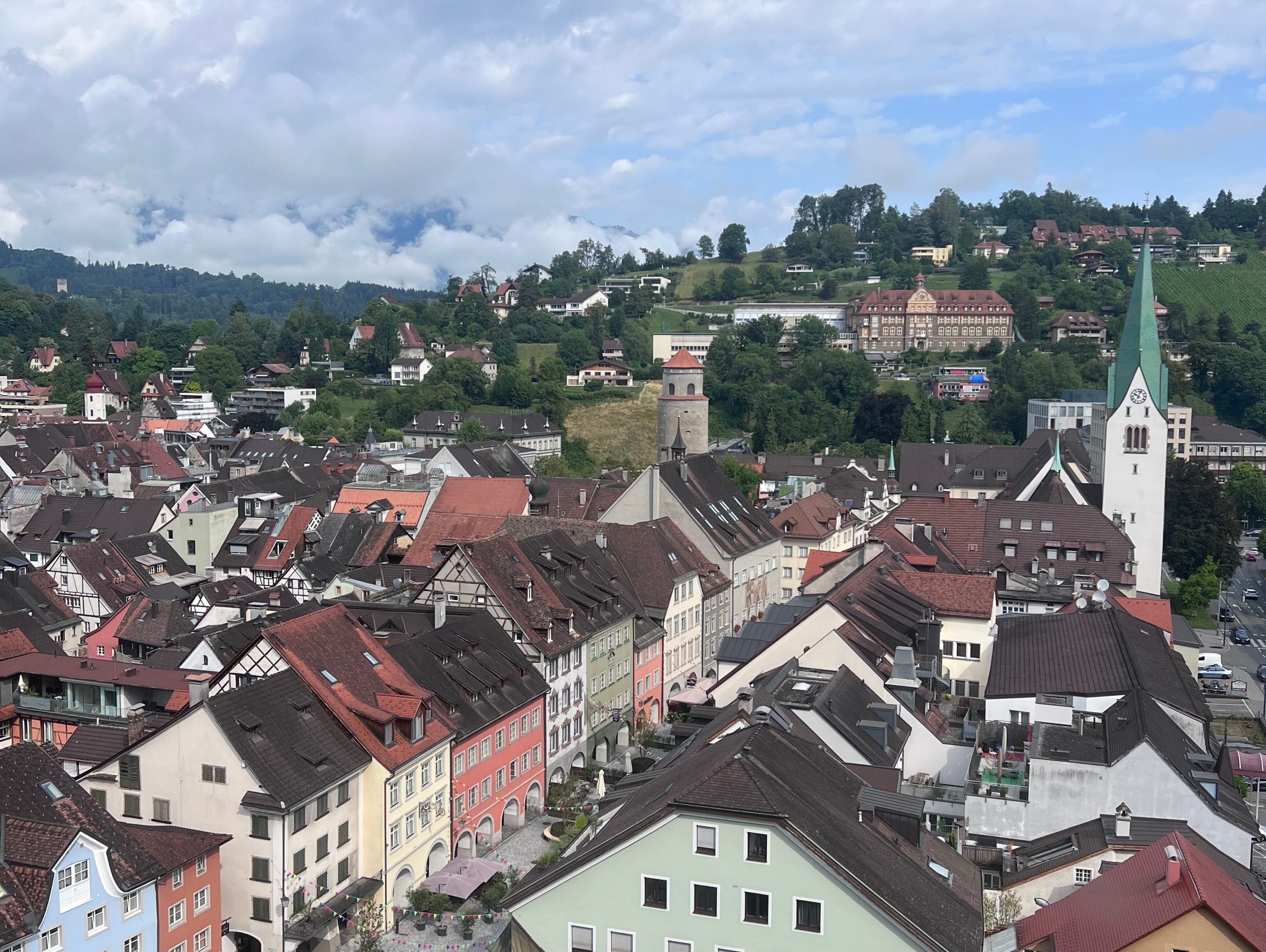 austria town from high point of view