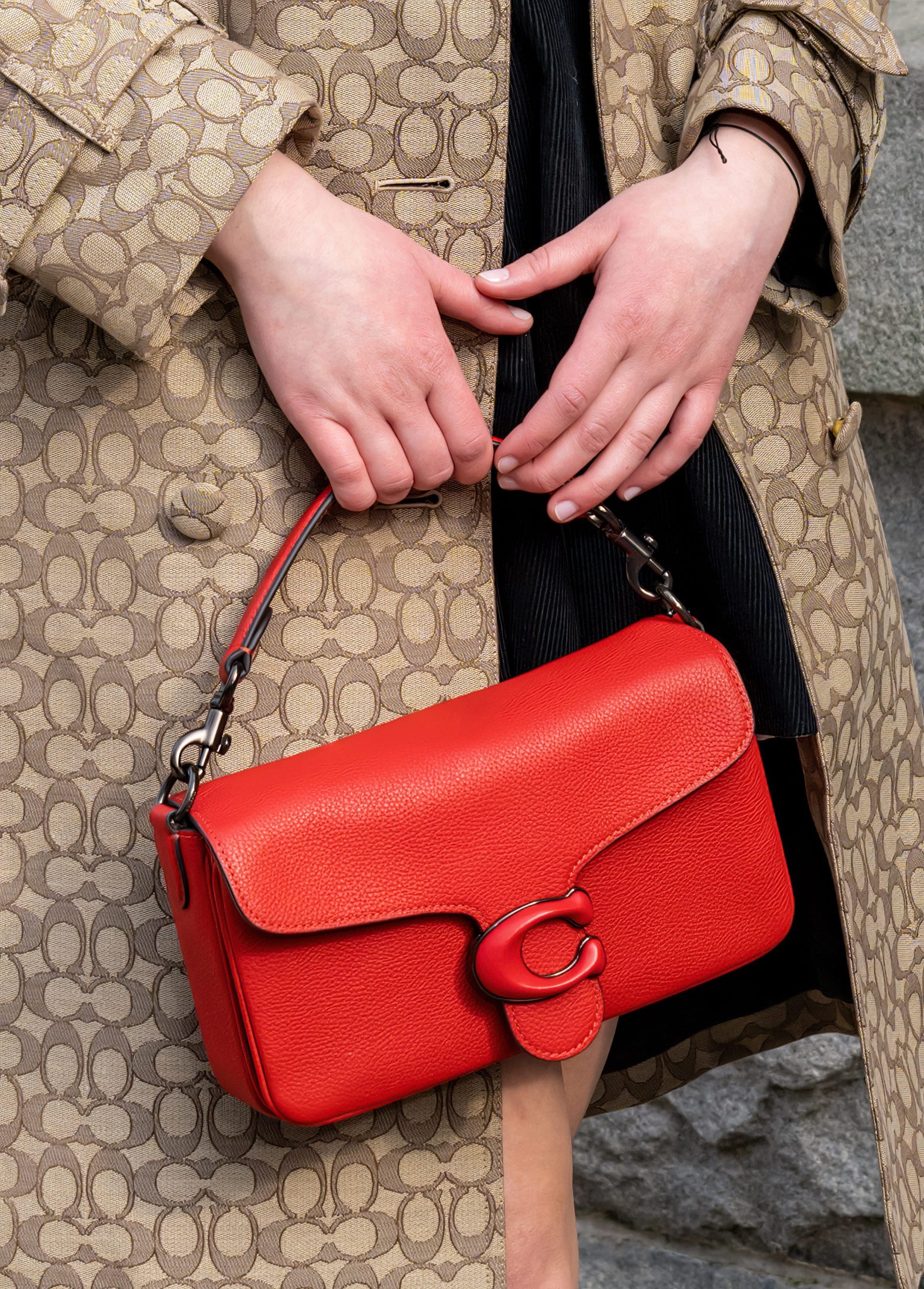 Lola Tung wears Coach pieces at New York Fashion Week in 2023.