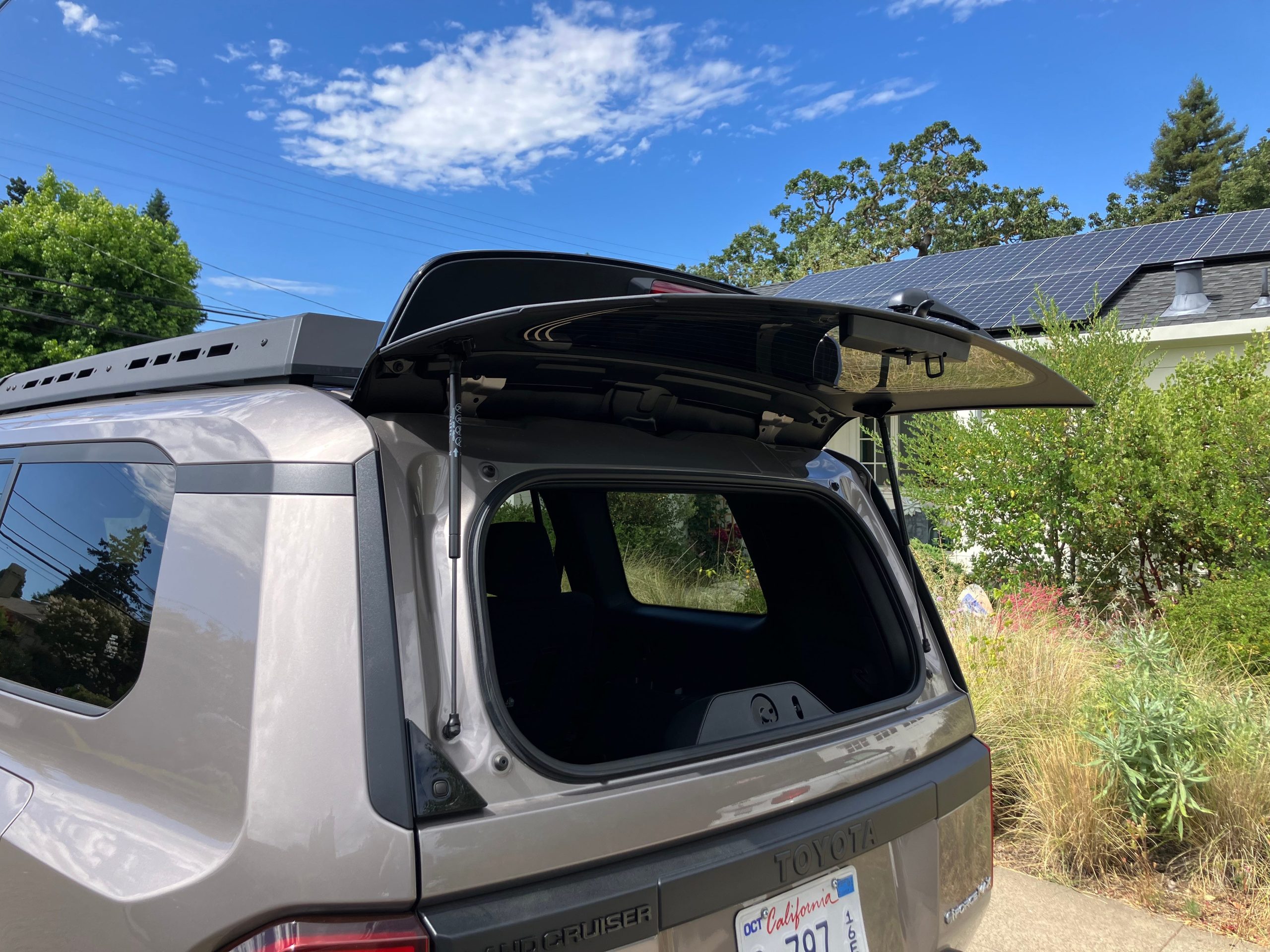 One of the rear openings on the new Toyota Land Cruiser