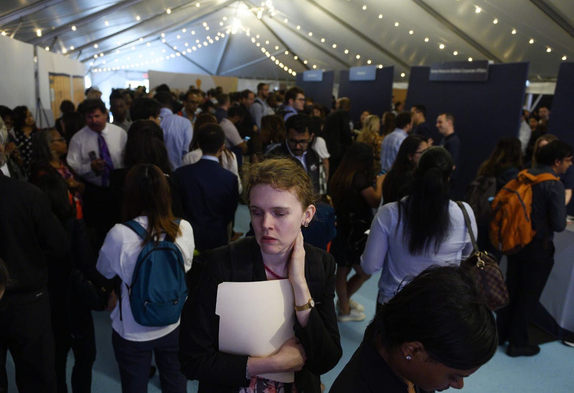 woman at job fair