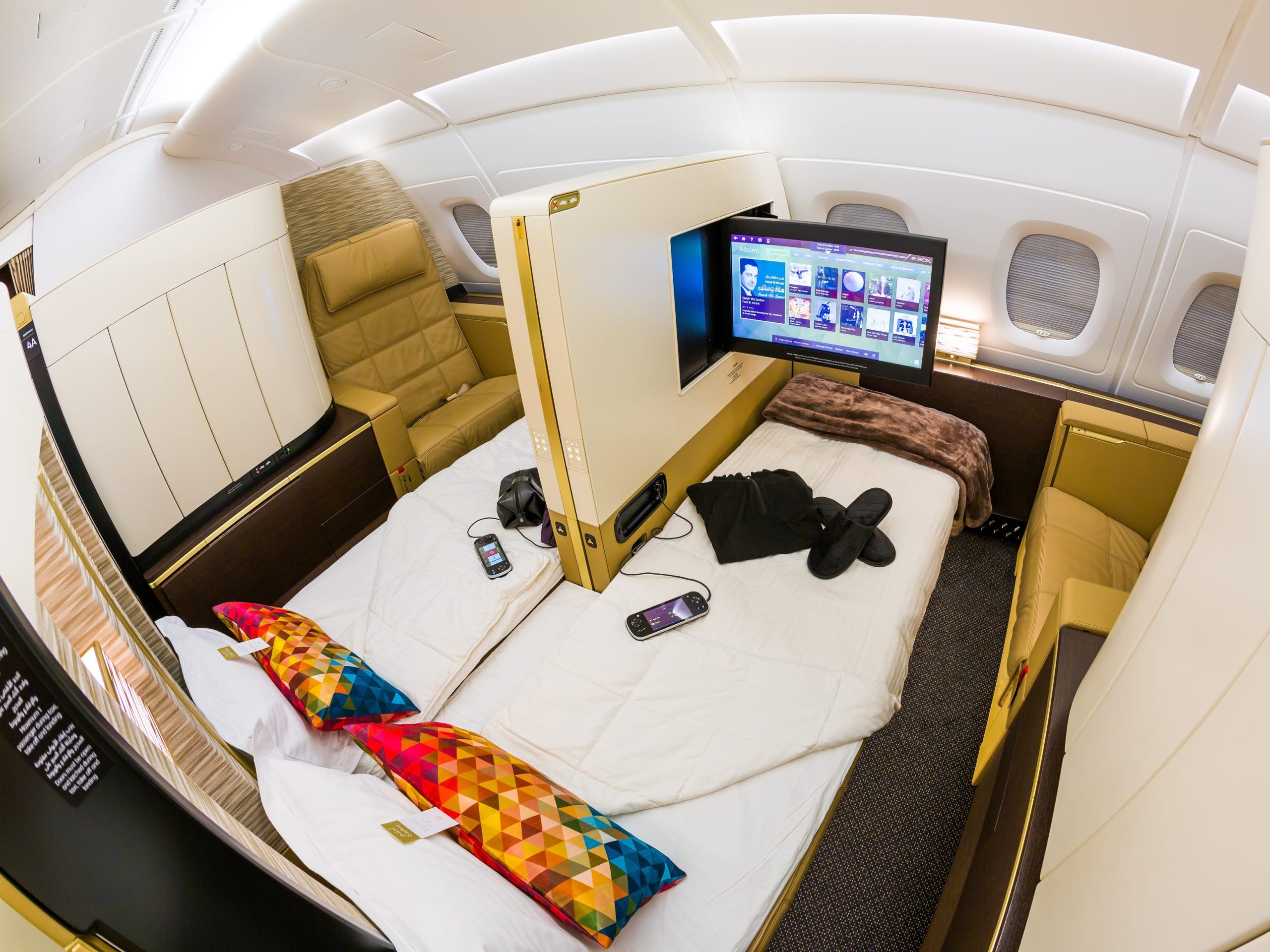 Two of Etihad's A380 apartments combined.