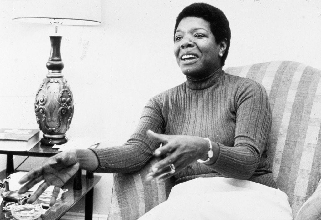 Maya Angelou in her home in 1978.